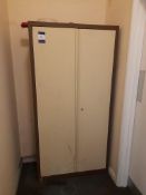 Metal double door cupboard