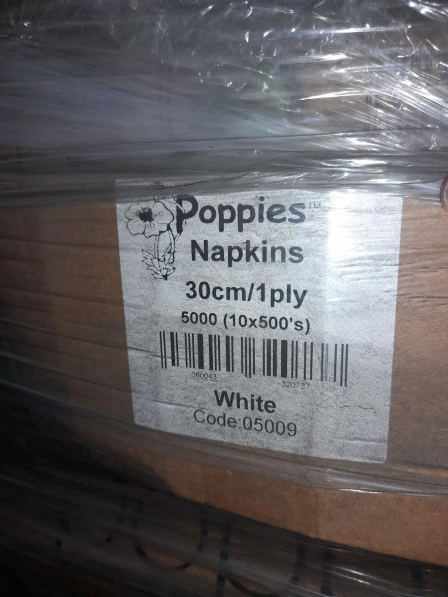 1 pallet of Poppy’s 1ply napkins, boxed - Image 2 of 2