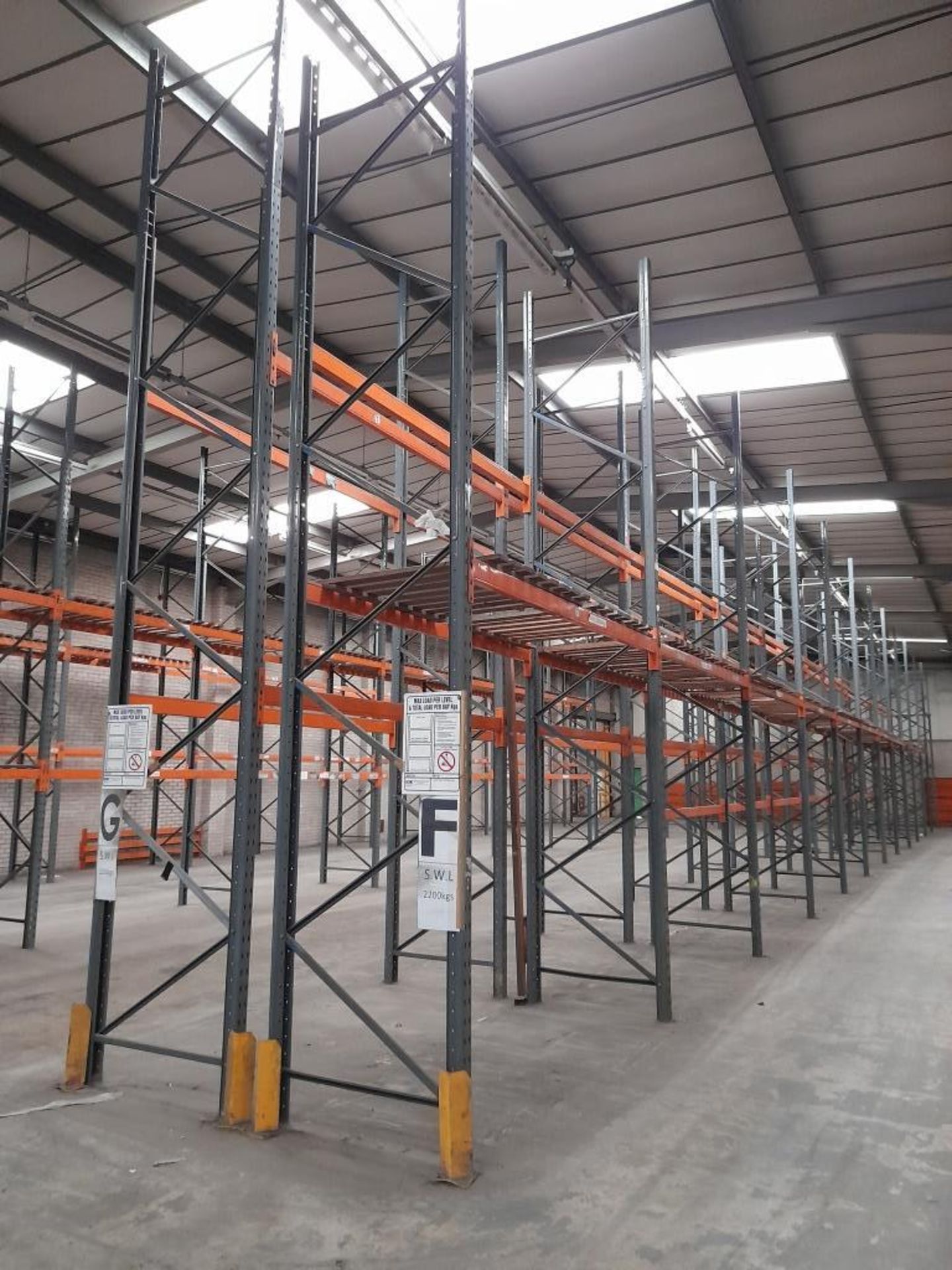 50 bays of DEXION industrial pallet racking, heigh - Image 7 of 11
