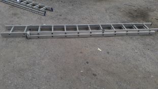 Unbadged Aluminium Twin Section Ladder