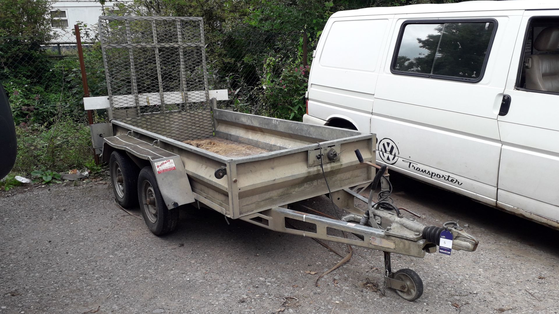 Buffalo BT59X4165PT Twin Axle Galvanised Trailer, 2,600Kg, Loading Ramp Serial Number