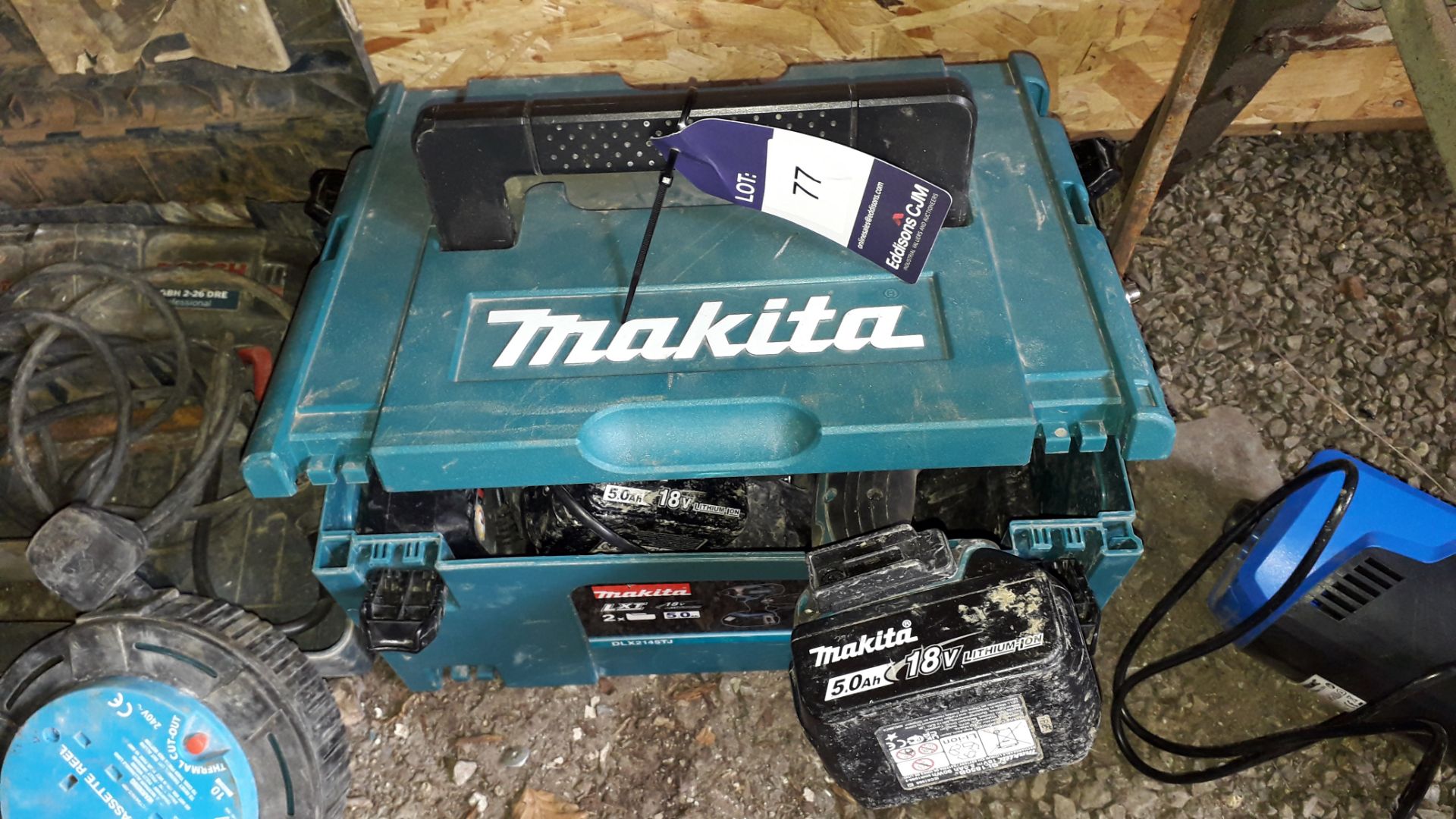 Makita Cordless Drill Set with DHP458 & DTD 152 Drills and Silverline Drill Sharpener - Image 2 of 2