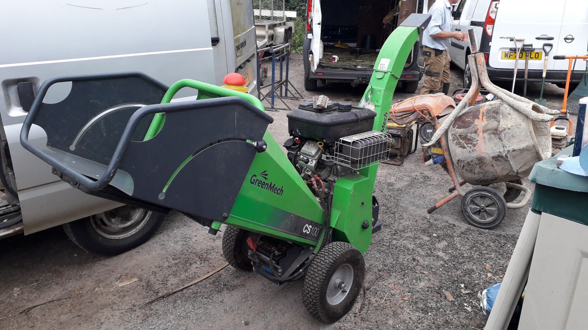 Greenmech CS100 Tow Along Wood Chipper, Serial Number 180320 (2018) with Spare Blades - Image 2 of 3