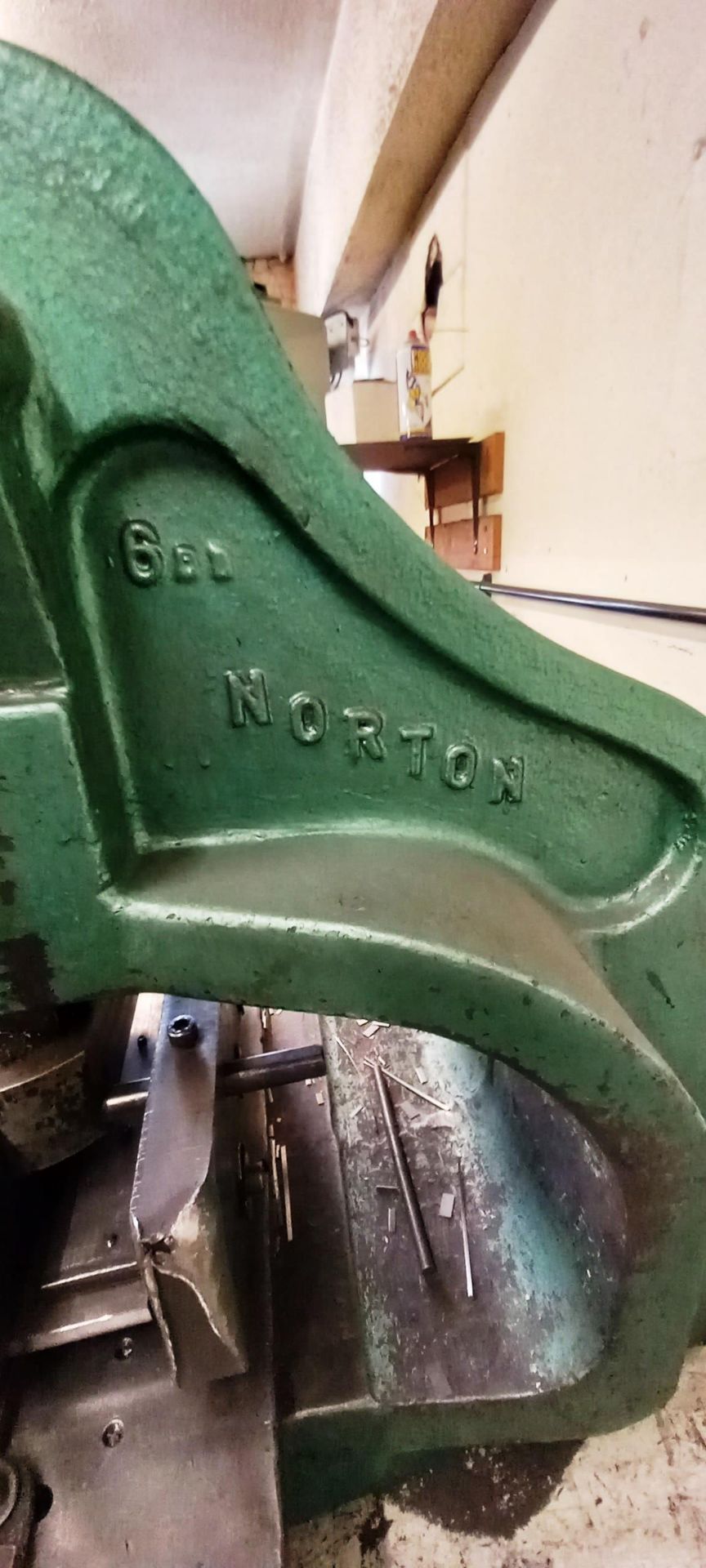 Norton 6BD Manual Fly Press with Work Bench - Image 3 of 4