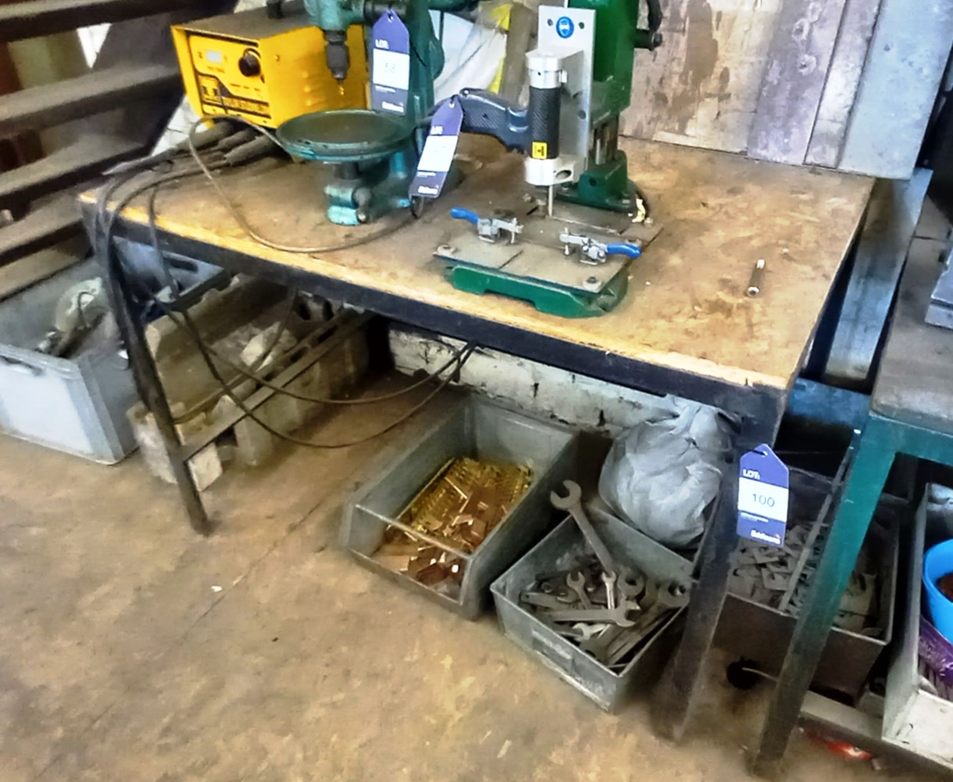 Steel Fabricated Work Table Approximately (1220x760)