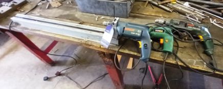 3x Various Bosch Drills with Steel Guidway