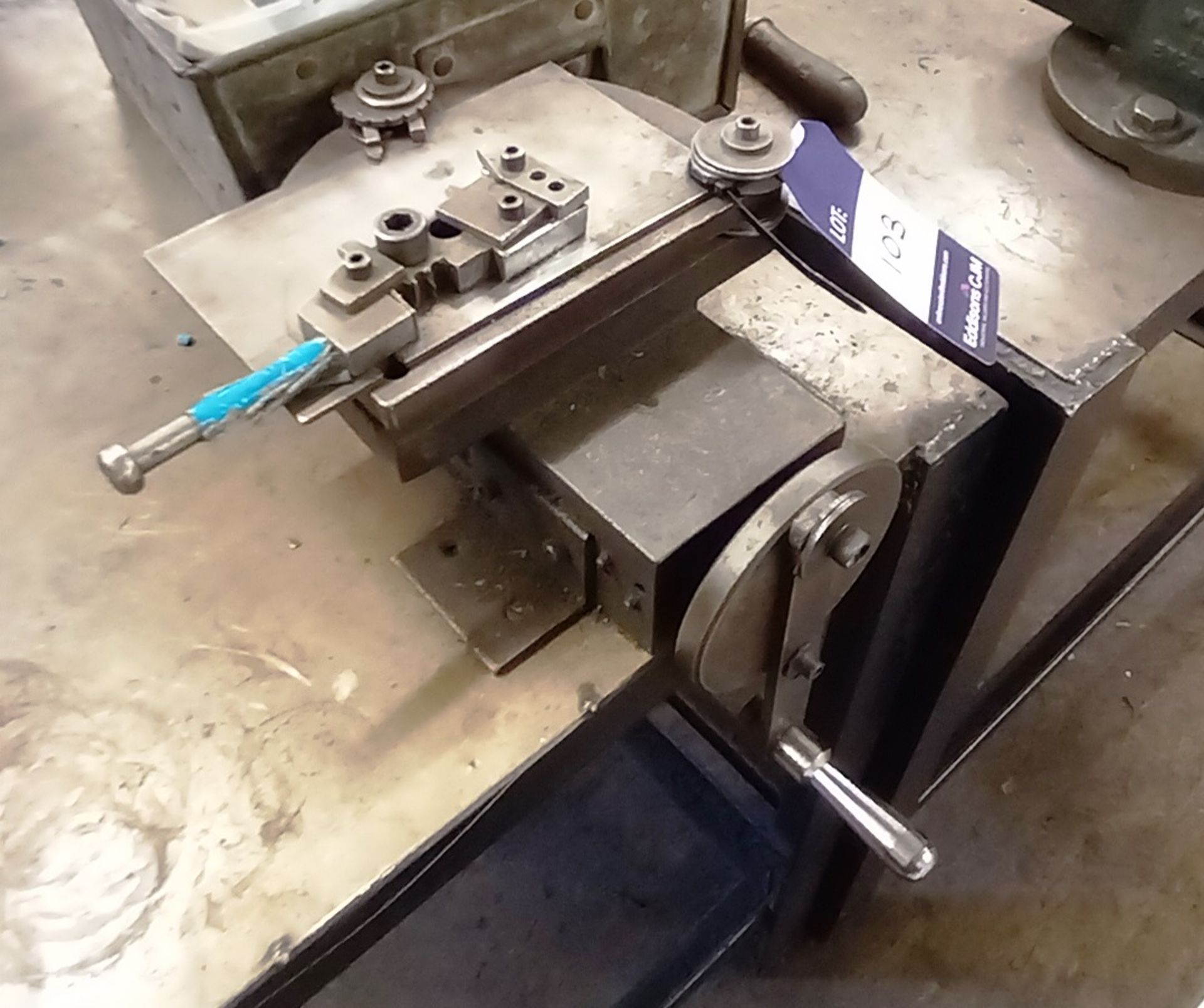 Steel Fabricated Work Table with Wire Bending Machine Approximately (4300x940) - Image 3 of 3