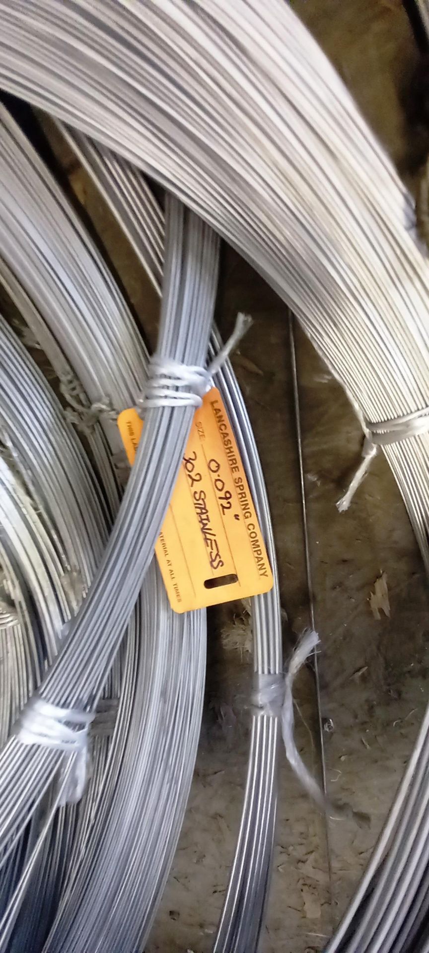 Large Quantity of Various Stainless Steel Wire Stock to Rack and Wall - Image 7 of 7