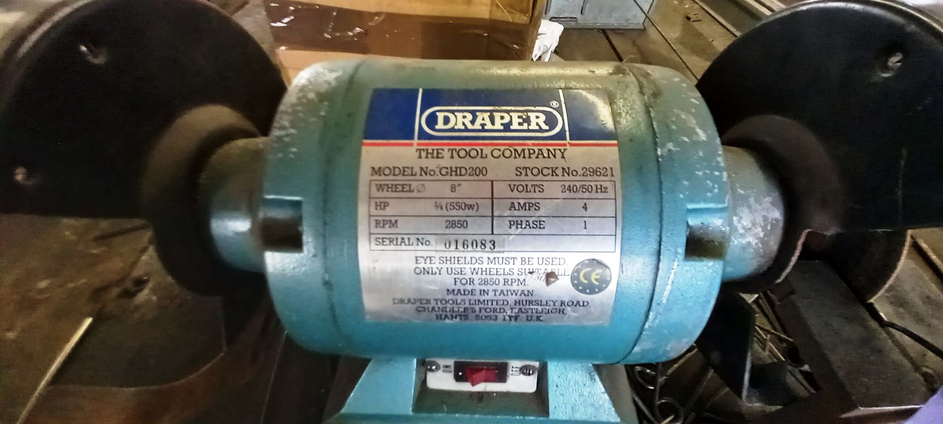 Draper GHD 200 Bench Grinder - Image 2 of 2