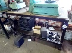 Steel Fabricated Work Table Approximately (1530x710)