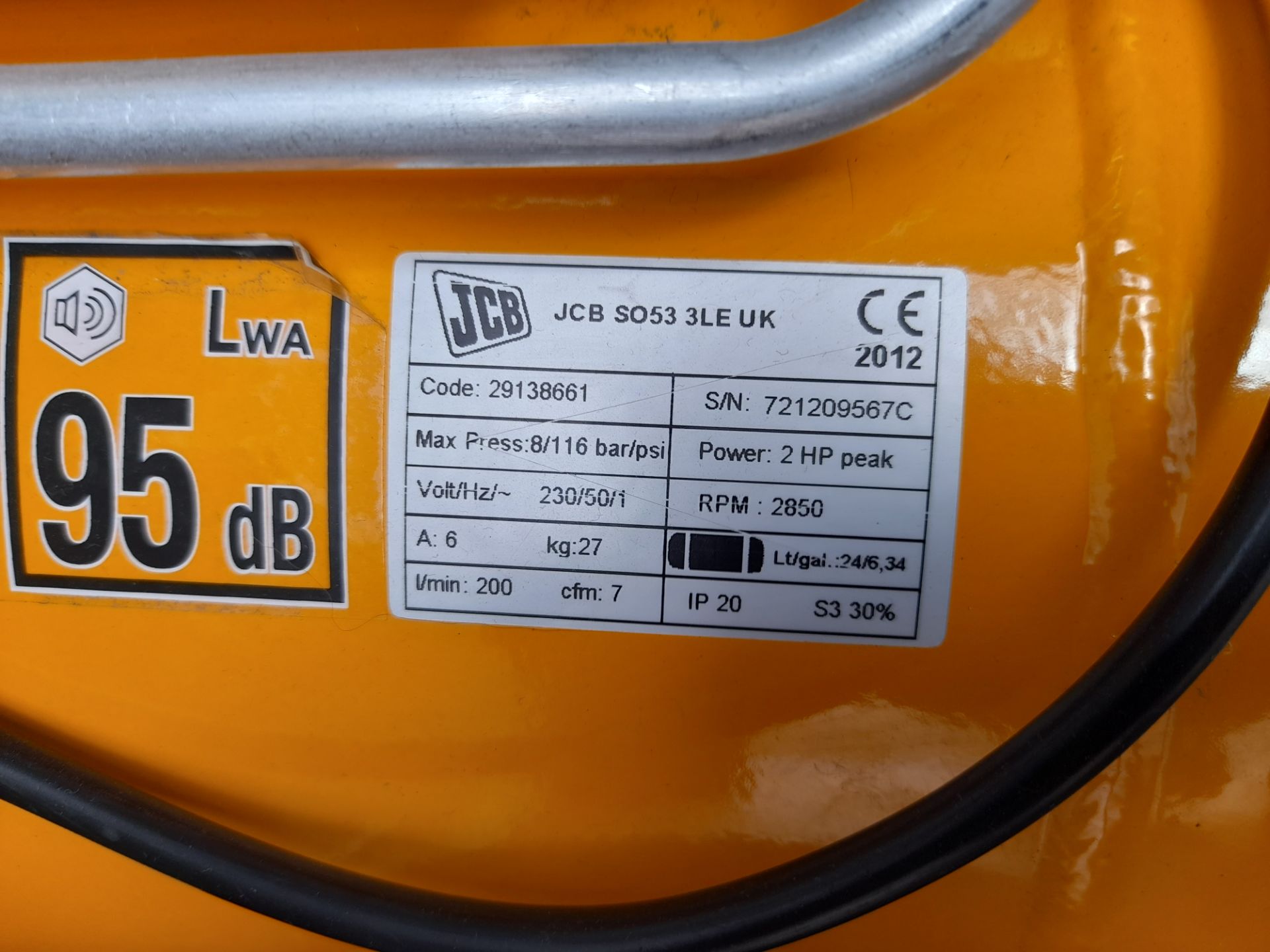 Remaining Assets of the company to include; JCB compressor, Multi-use ladder, Various tools, VAX - Image 2 of 6