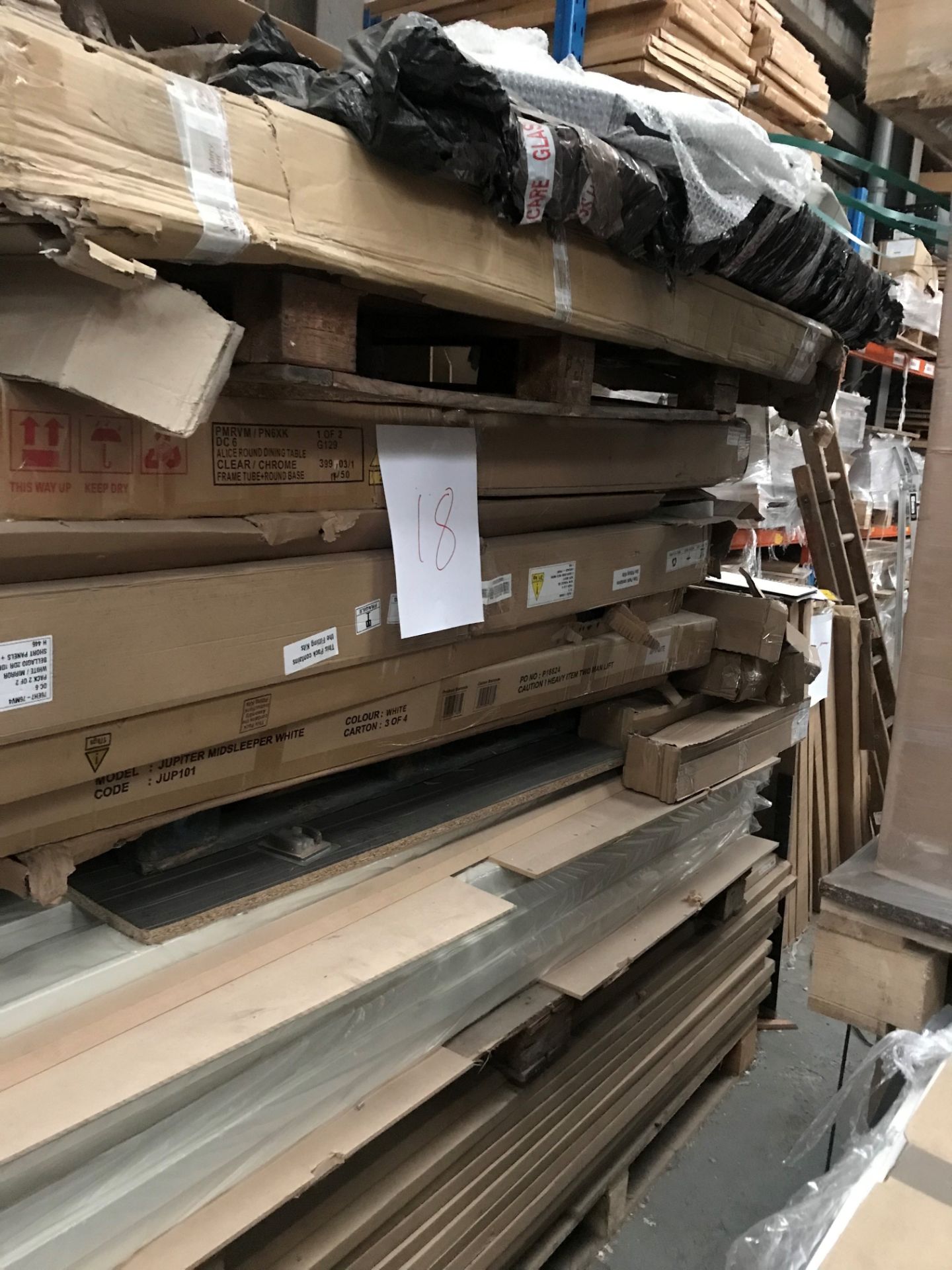 Large Stack of panels (pallet 18) (viewing and collection from Unit B, Scotch Park Trading Estate,