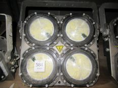 A heavy duty LED 4 Cluster, industrial light