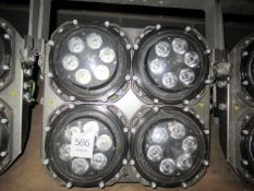 A heavy duty LED 4 Cluster, industrial light