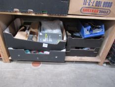1x shelf of various electrical components