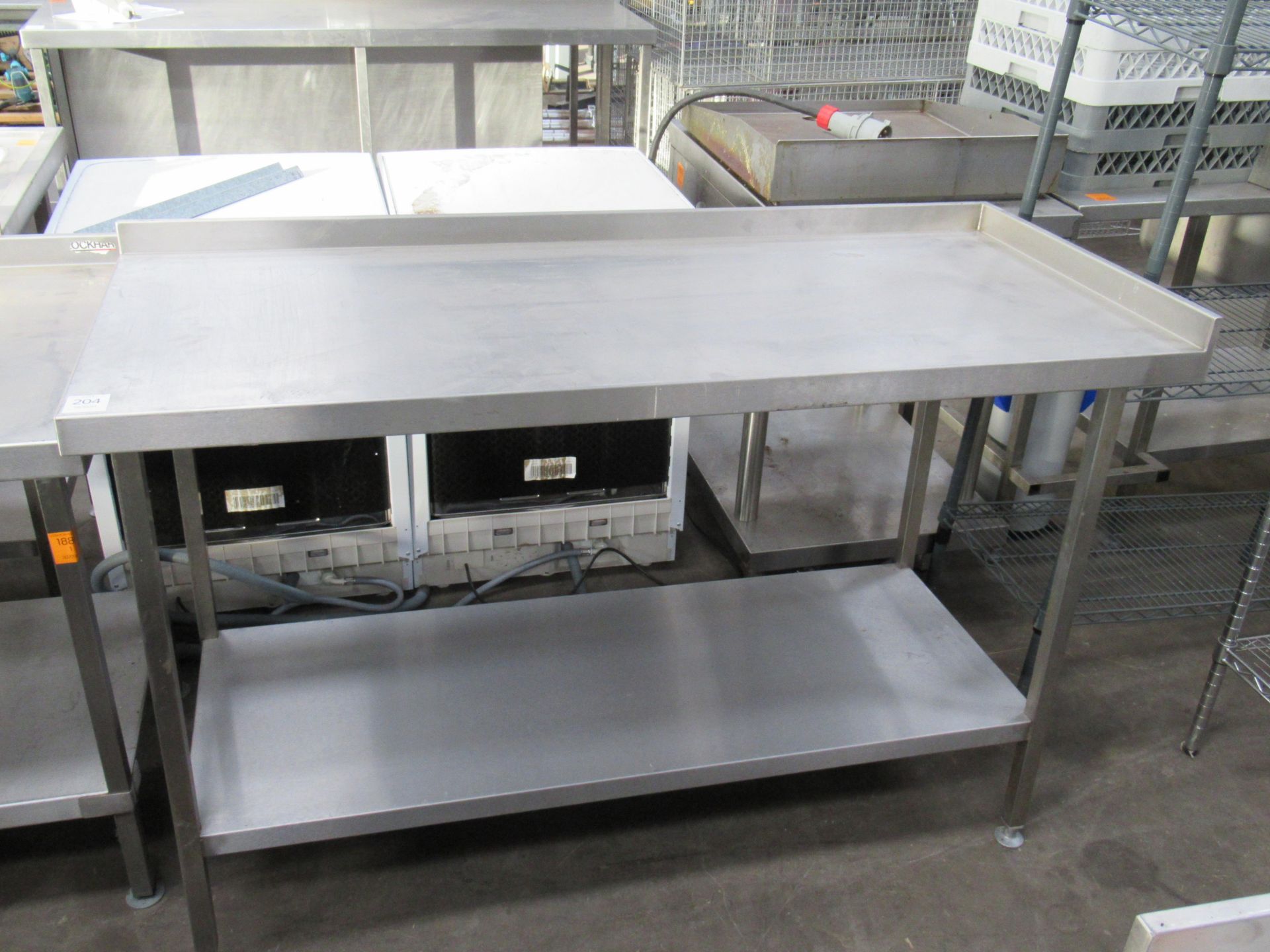 Stainless steel preperation table with undershelf 1500 x 650mm