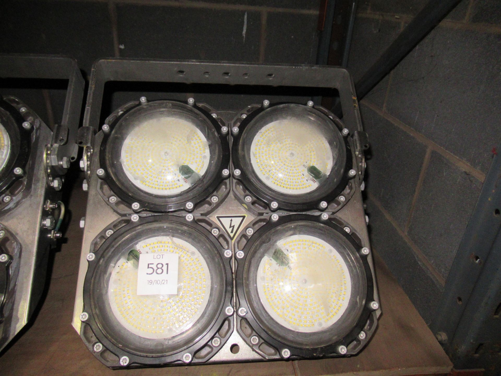 A heavy duty LED 4 Cluster, industrial light