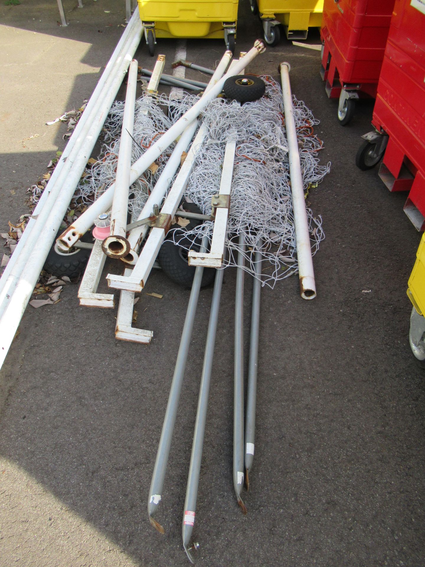 Steel Goal Posts with Net - Image 2 of 2