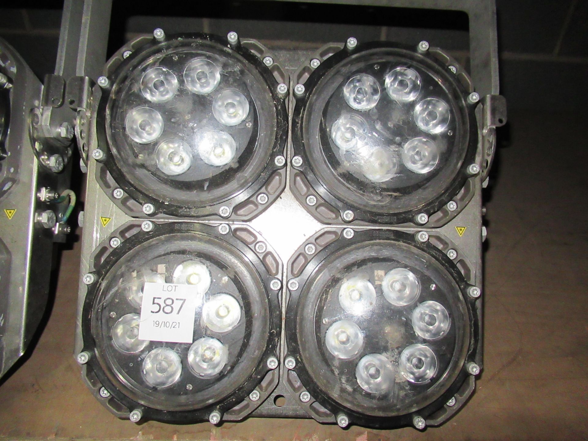 A heavy duty LED 4 Cluster, industrial light