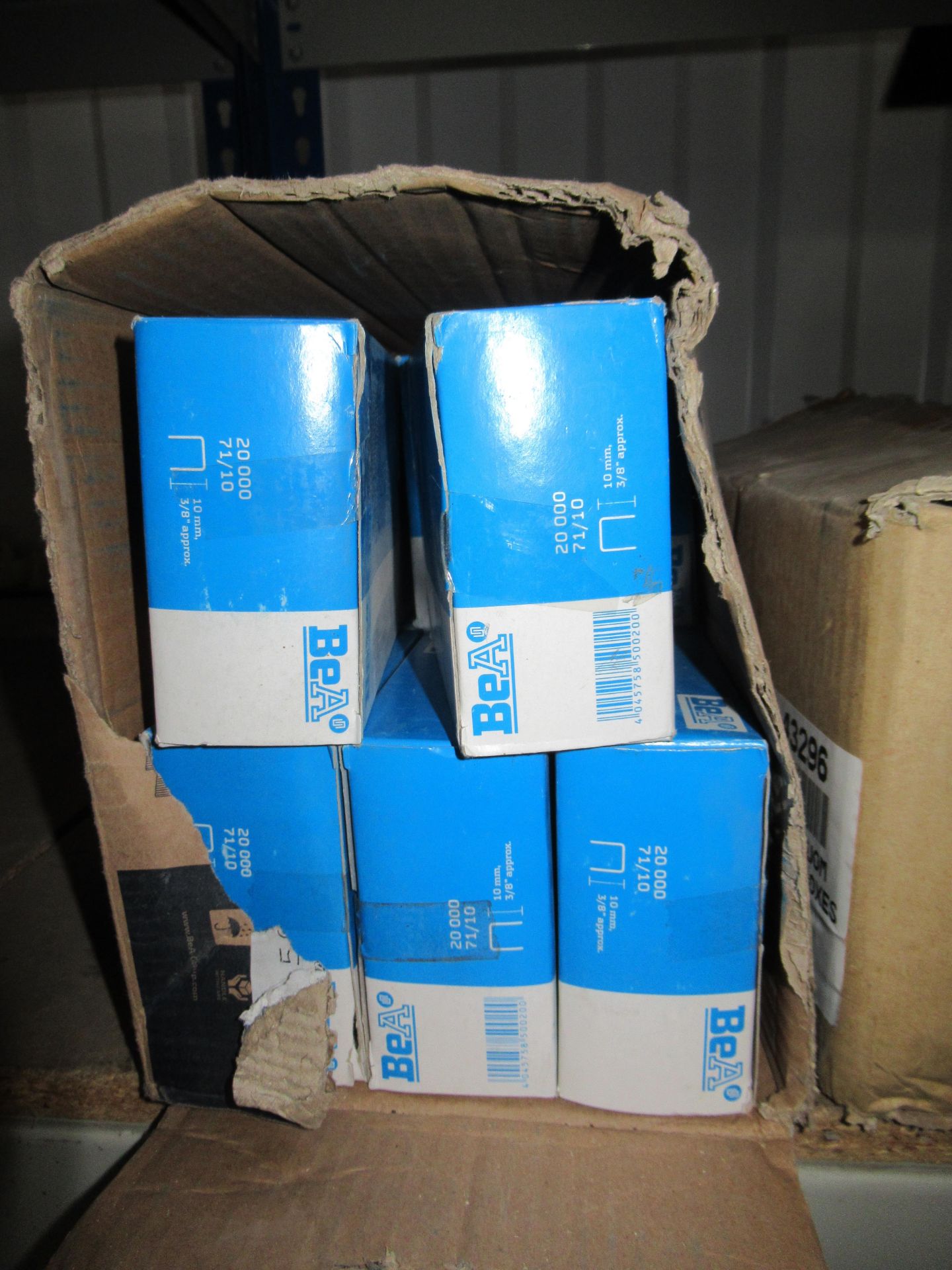 11 x boxes (20,000 per box) BEA 10mm industrial staples with approx 200 boxes (1000 per box) Mckelle - Image 2 of 4