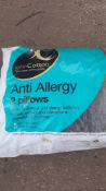 10 packs of two John Cotton Anti Allergy pillows