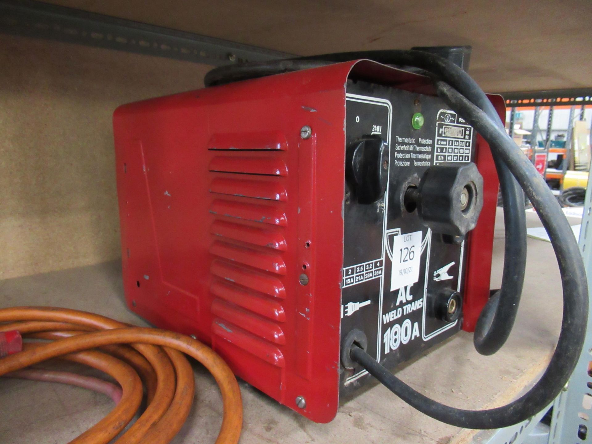 180 AMP welding unit with leads - Image 4 of 4