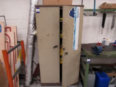 Steel Double Door Cupboard and Contents Creasing M