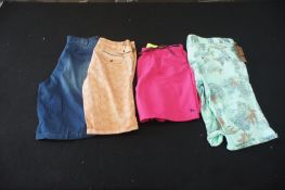 4 x Various designer shorts, Mixed sizes