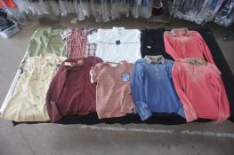 10 x Various designer T-shirts, jumpers, short sleeve shirts, M