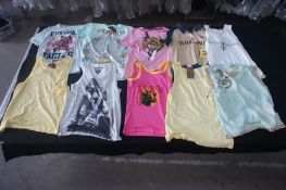 10 x Various designer vests & t-shirts, M