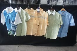 6 x Various short sleeve shirts, L
