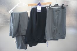 3 x Various designer formal trousers, 40W, Various leg sizes