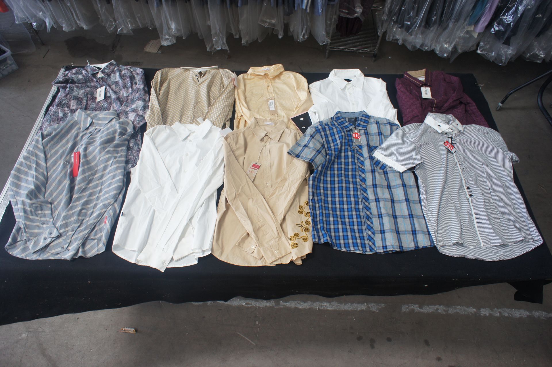 20 x Various long and short sleeve designer shirts, XL