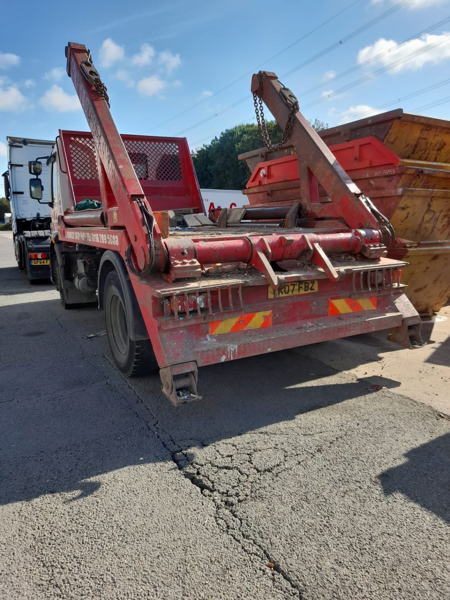 Volvo FL 240 Skip Lorry, With Hyvalift Skip body, Registration YK07FBZ, Possible ECU Fault, Odometer - Image 3 of 8