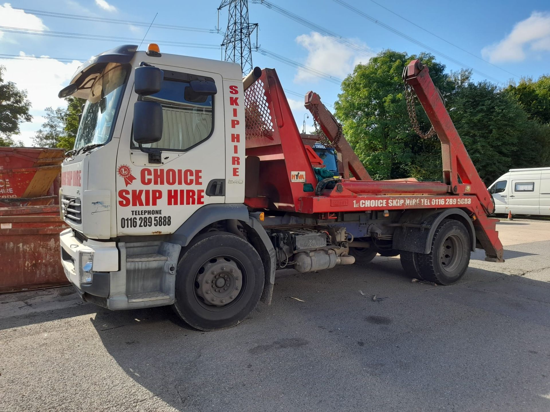 Volvo FL 240 Skip Lorry, With Hyvalift Skip body, Registration YK07FBZ, Possible ECU Fault, Odometer - Image 4 of 8