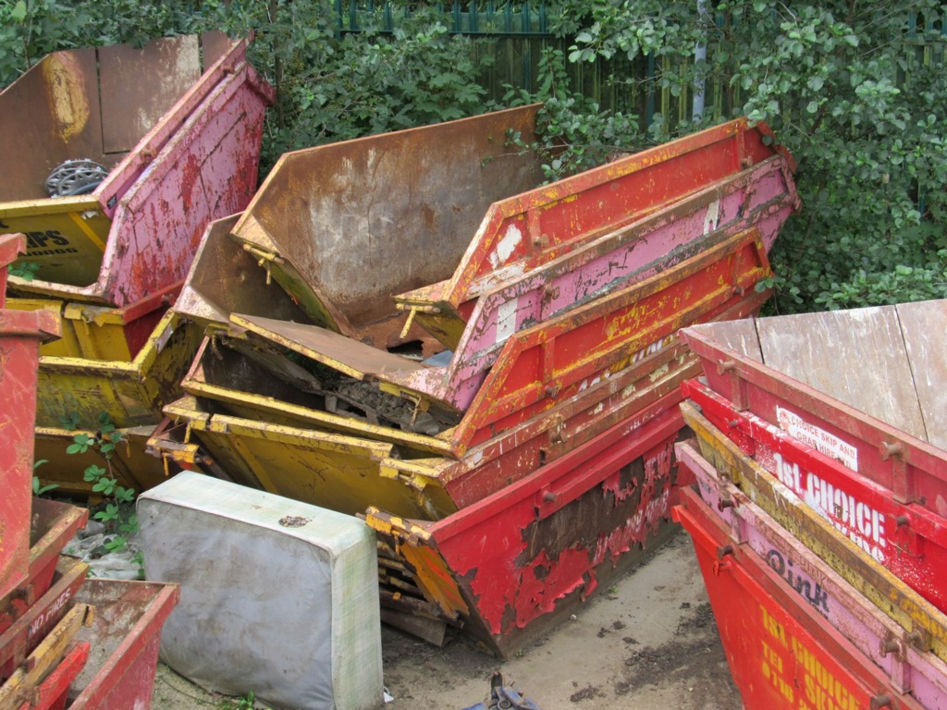 4 – Various skips (Not all skips in photo are 1st