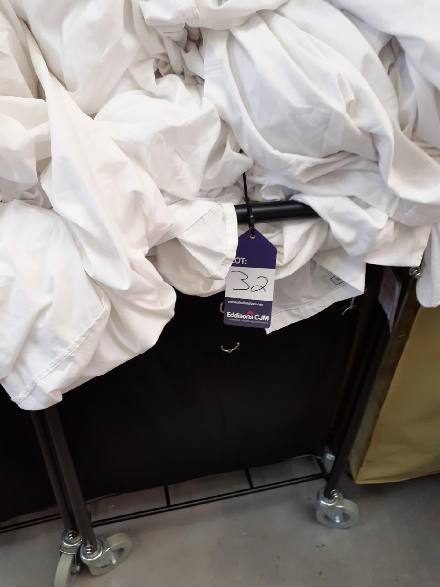 Quantity of Bed Linen to three laundry trolleys - Image 2 of 2