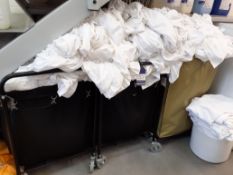 Quantity of Bed Linen to three laundry trolleys