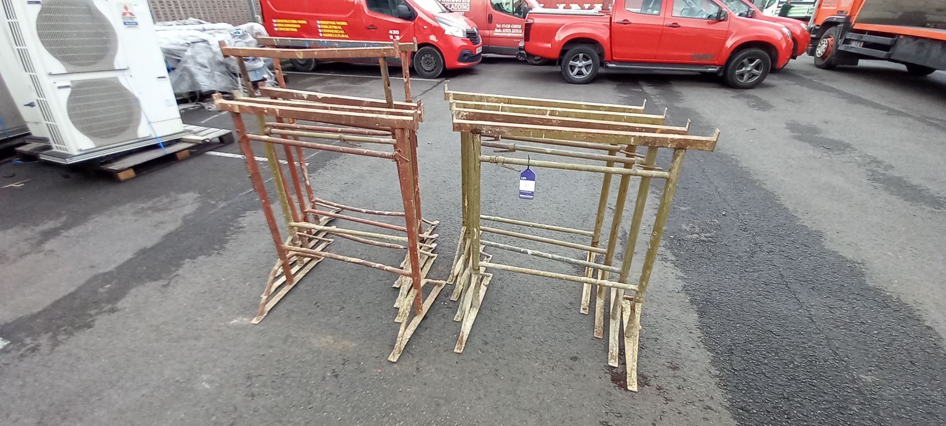 9 Steel Trestles. (Located Scunthorpe)