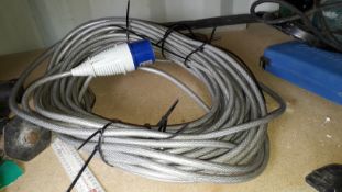 10m 32A /240v Armoured Cable Extension Lead. (Loca