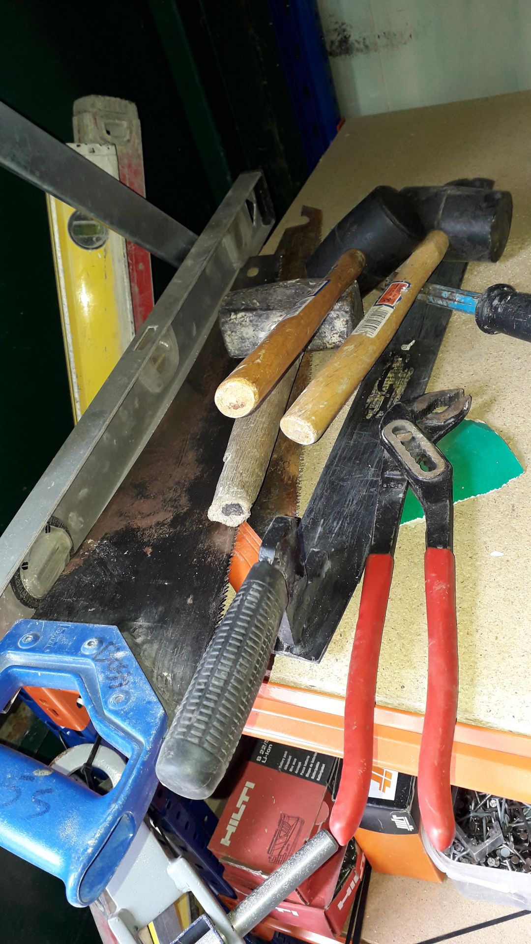 Small Quantity of Hand Tools to include Saws, Mall