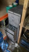 Steel 9 Drawer Cabinet with Various Consumables. (