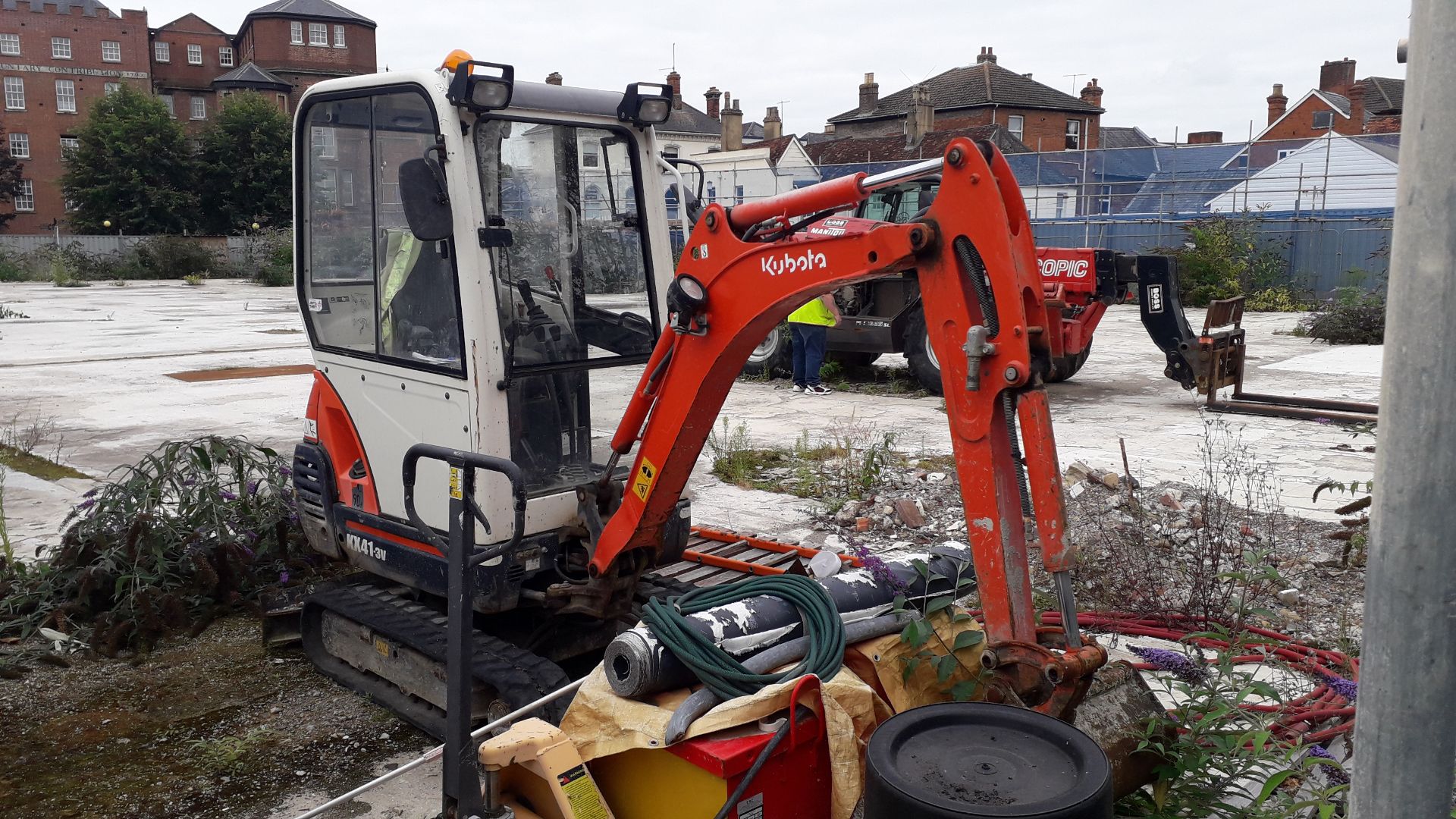 Kubota KX41-3V Mini Excavator, Model 801150, 821 H - Image 6 of 14