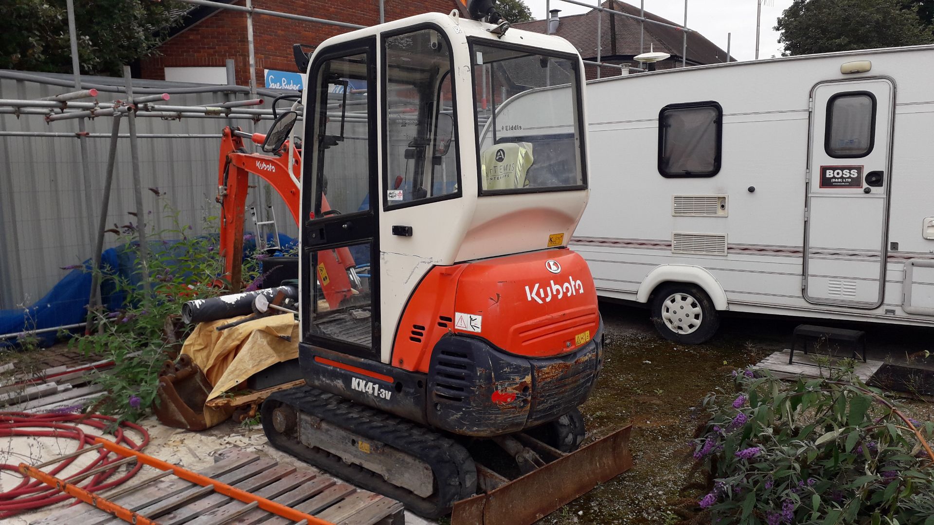 Kubota KX41-3V Mini Excavator, Model 801150, 821 H - Image 3 of 14