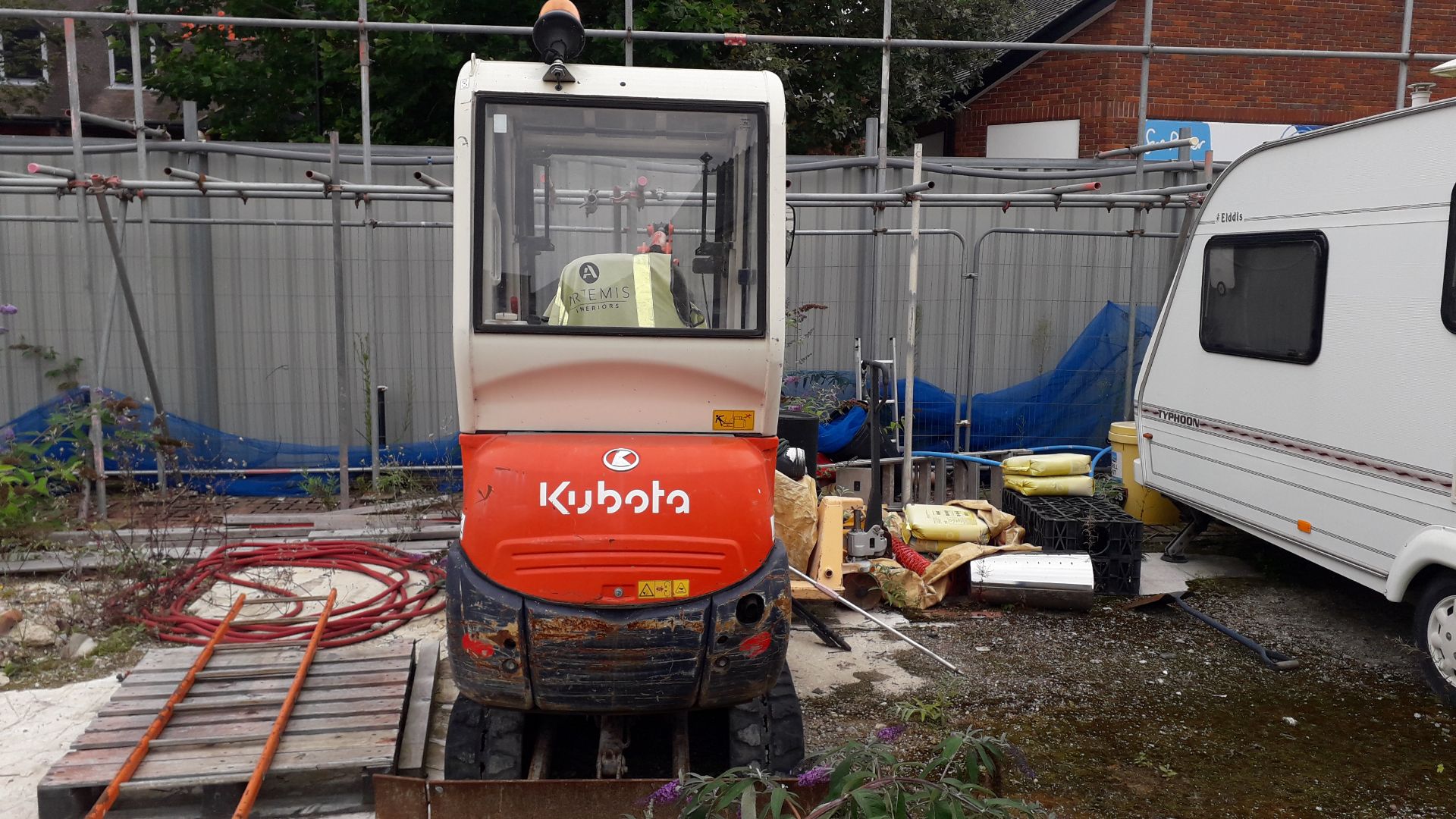 Kubota KX41-3V Mini Excavator, Model 801150, 821 H - Image 4 of 14