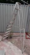 10 Tread Aluminium Step Ladder. (Located at 30-36