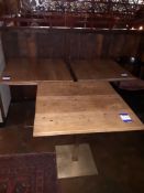 3 x Oak Topped Pedestal Tables, 750 x 750mm, Located at 14 Leicester Square, London WC2H 7NG