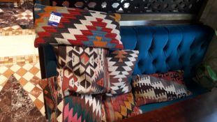 Set of 7 x Arabic Carpet Cushions Various Design, Located at First Floor, The Bentall Centre, Wood