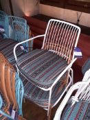 Two Tubular Steel Elbow Chairs & Two Tubular Steel Chairs, Located at 14 Leicester Square, London