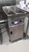 Valentine Stainless Steel Twin Pan Electric Deep Fat Fryer 415v, Located at First Floor, The Bentall